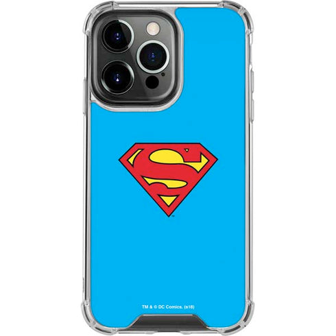 DC Comics Superman Official Logo iPhone 14 Pro Clear Case